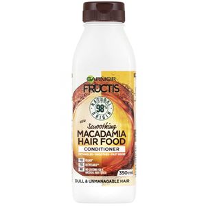 نرم کننده مو گارنیه مدل fructis smoothing macadamia hair food حجم 350 میلی لیتر